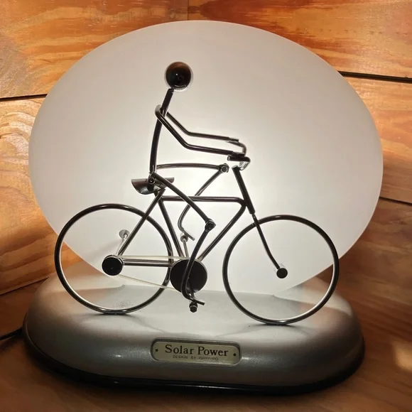 Silver Solar Power Bicycle Lamp - Picture 3 of 4